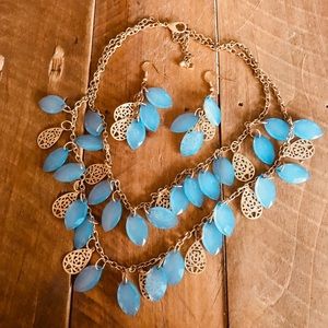 Macy’s earring and necklace set